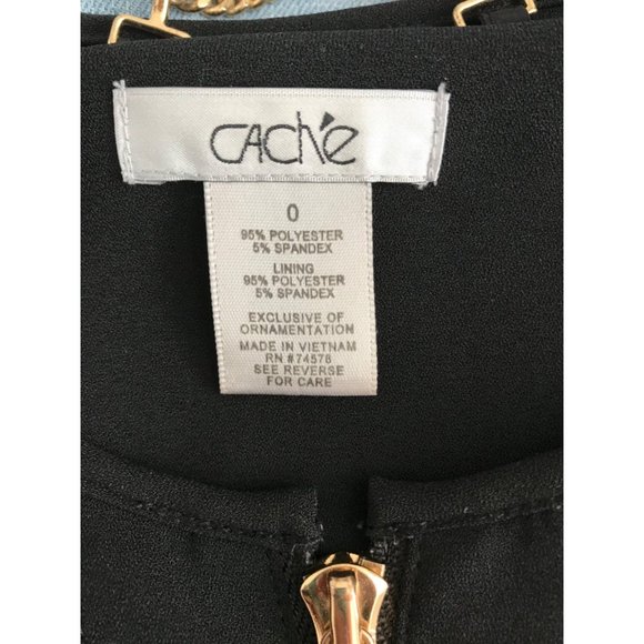 Caché Zip Blouse Size 0 - Picture 8 of 8